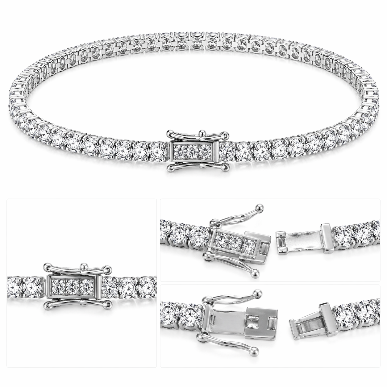 Silver Tennis Bracelet
