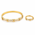 Gold Baguette X Bracelet