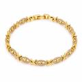Golden X Link Bracelet
