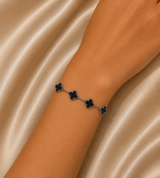 Noir Clover Bracelet
