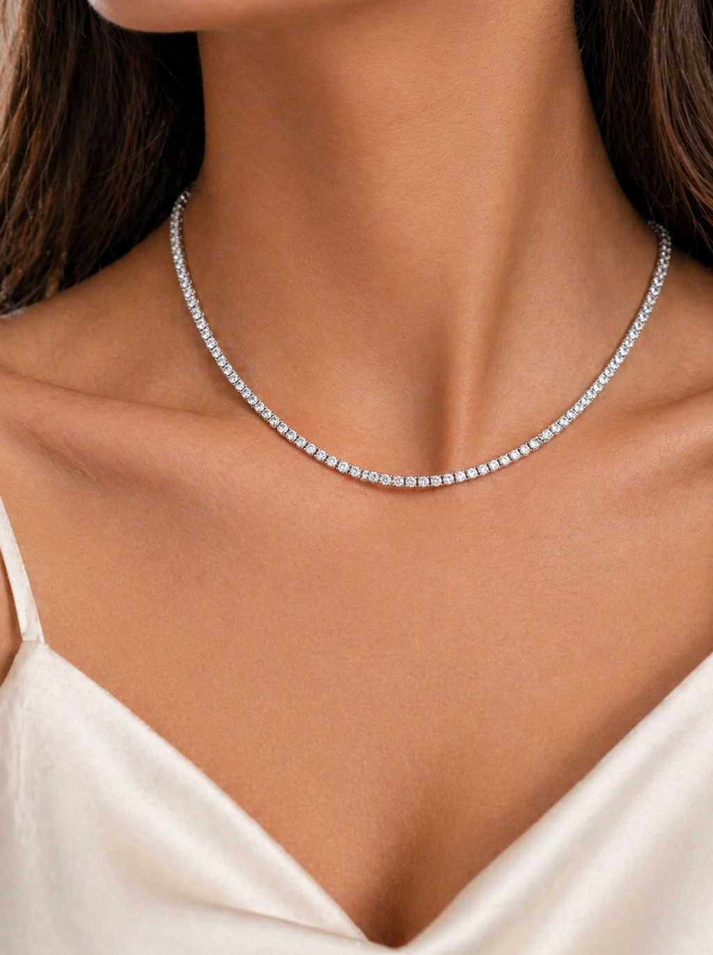 Gold Tennis Necklace