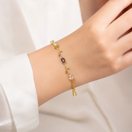Gold Floral Vine Bracelet