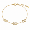 Gold Double-C Bracelet – Elegant Signature Design