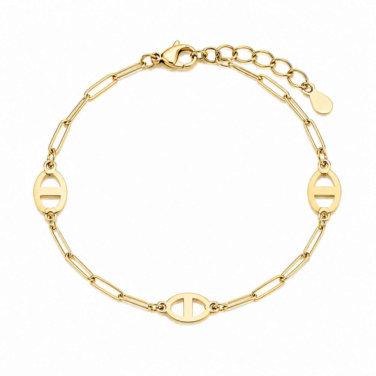 Gold Link Bracelet – Bold Minimal Design