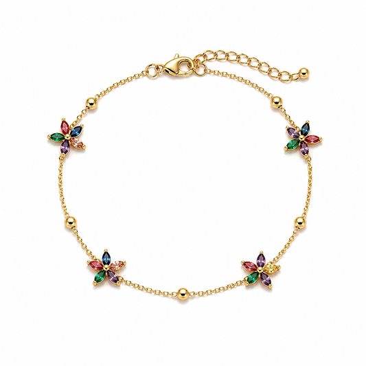 Colorful Flower Bracelet – Playful Luxury Design