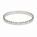 Silver Honeycomb Bangle