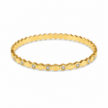 Gold Faceted Bangle