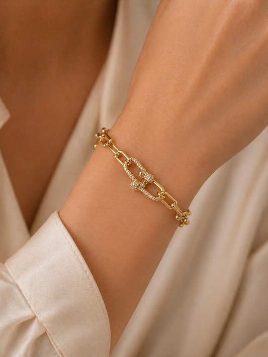 Gold Link Bracelet