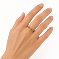 Gold Double Charm Ring