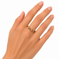 Multicolor Baguette Gold Ring