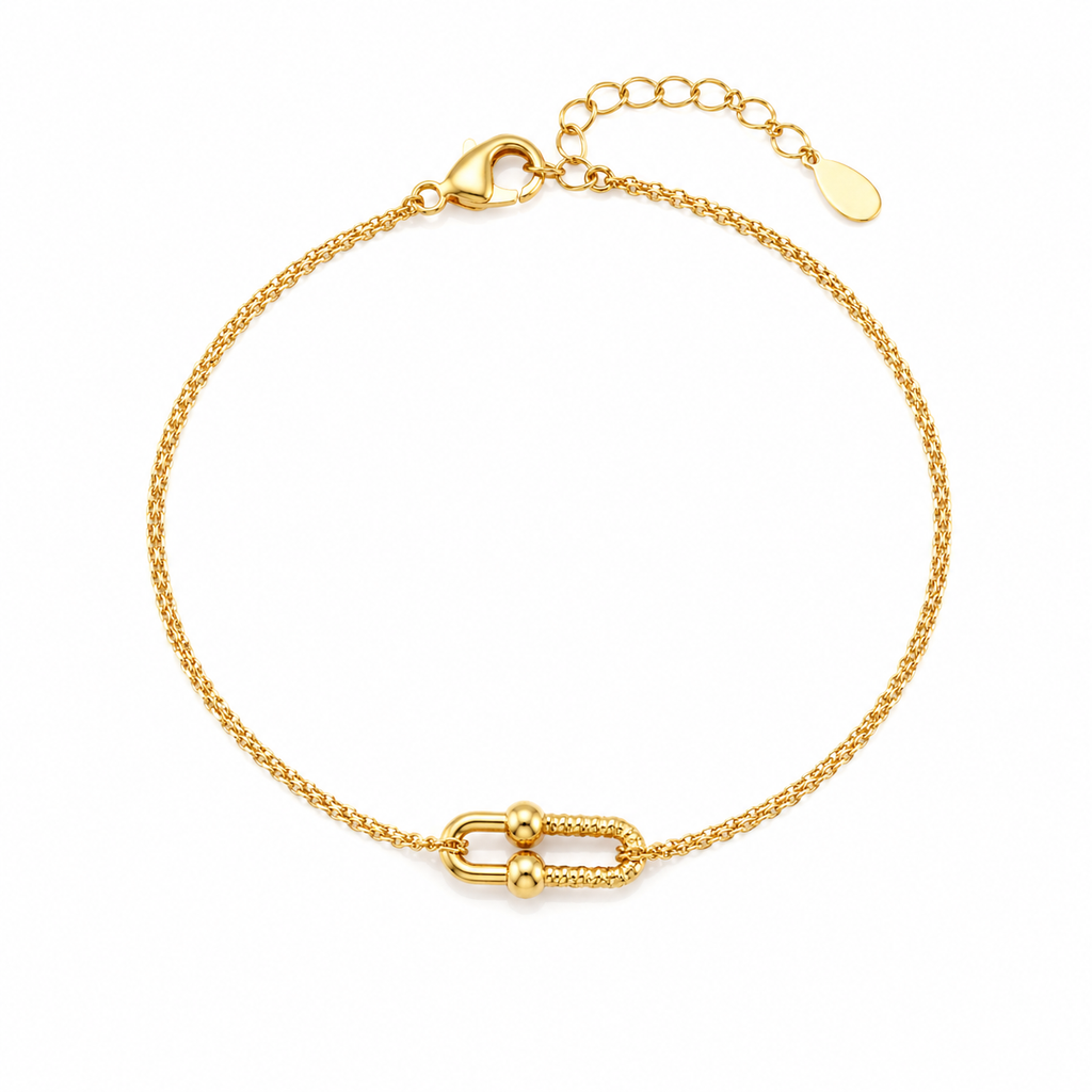 Gold Link Bracelet – Minimal Chic Design