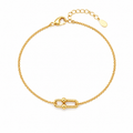 Gold Link Bracelet – Minimal Chic Design