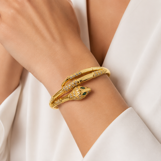 Seraphina Gold Serpent Bracelet