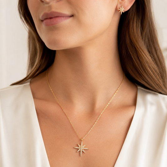 Stella Gold Starburst Jewelry Set