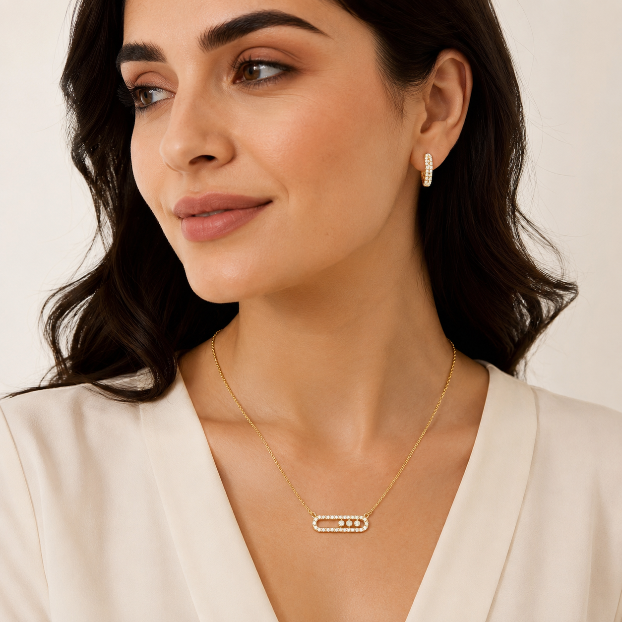 Elowen Gold Crystal Orbit Set
