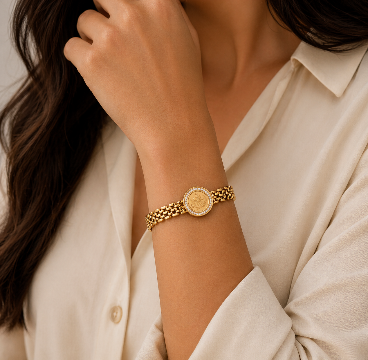 Gold Coin Bracelet