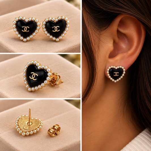 Black Pearl CC Earrings