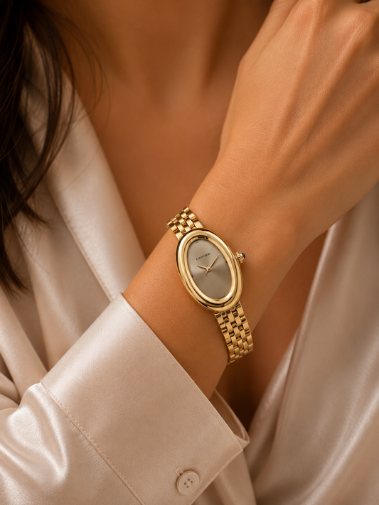 Cartier Oval Gold Watch