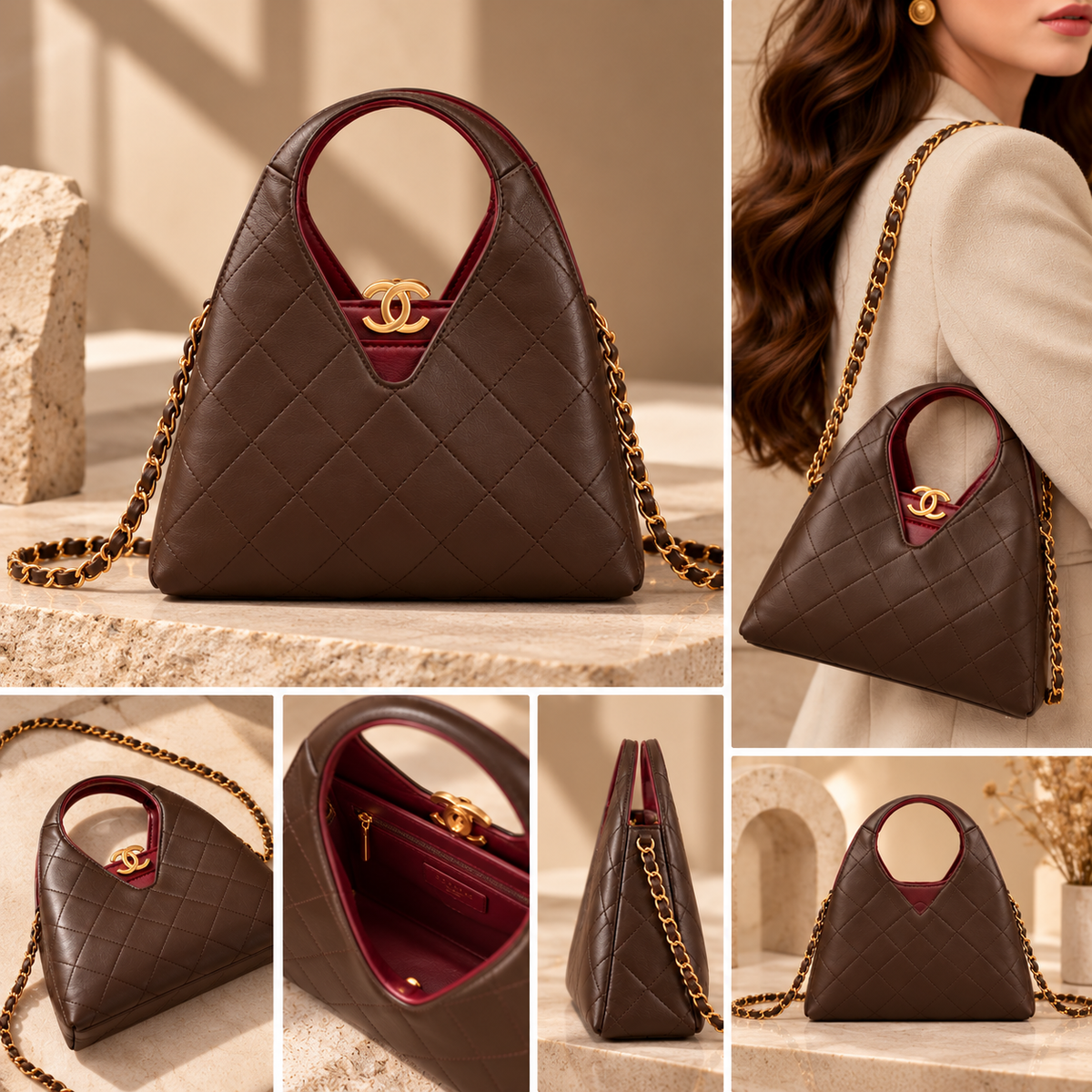 Chanel Brown Quilted Bag