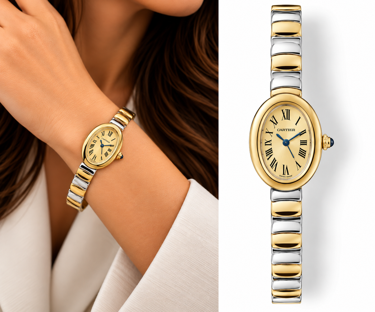 Cartier Two-Tone Oval Watch