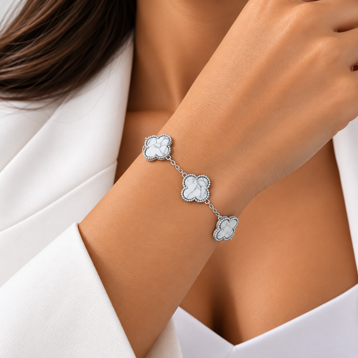 White Clover Bracelet