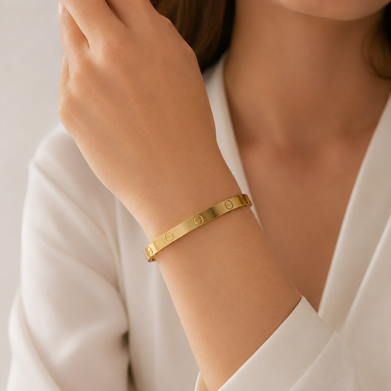 Valencia Gold Rivet Bangle