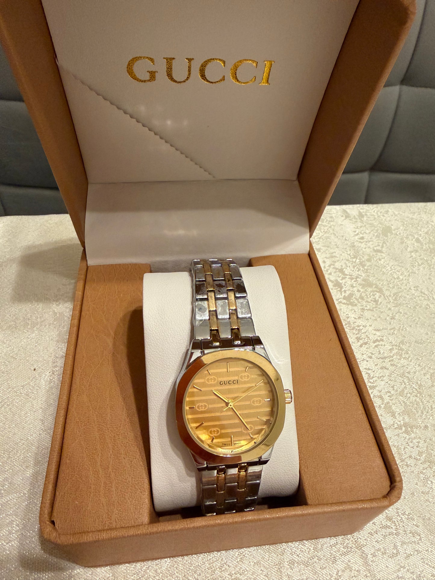 Gucci Two-Tone Gold Dial Women’s