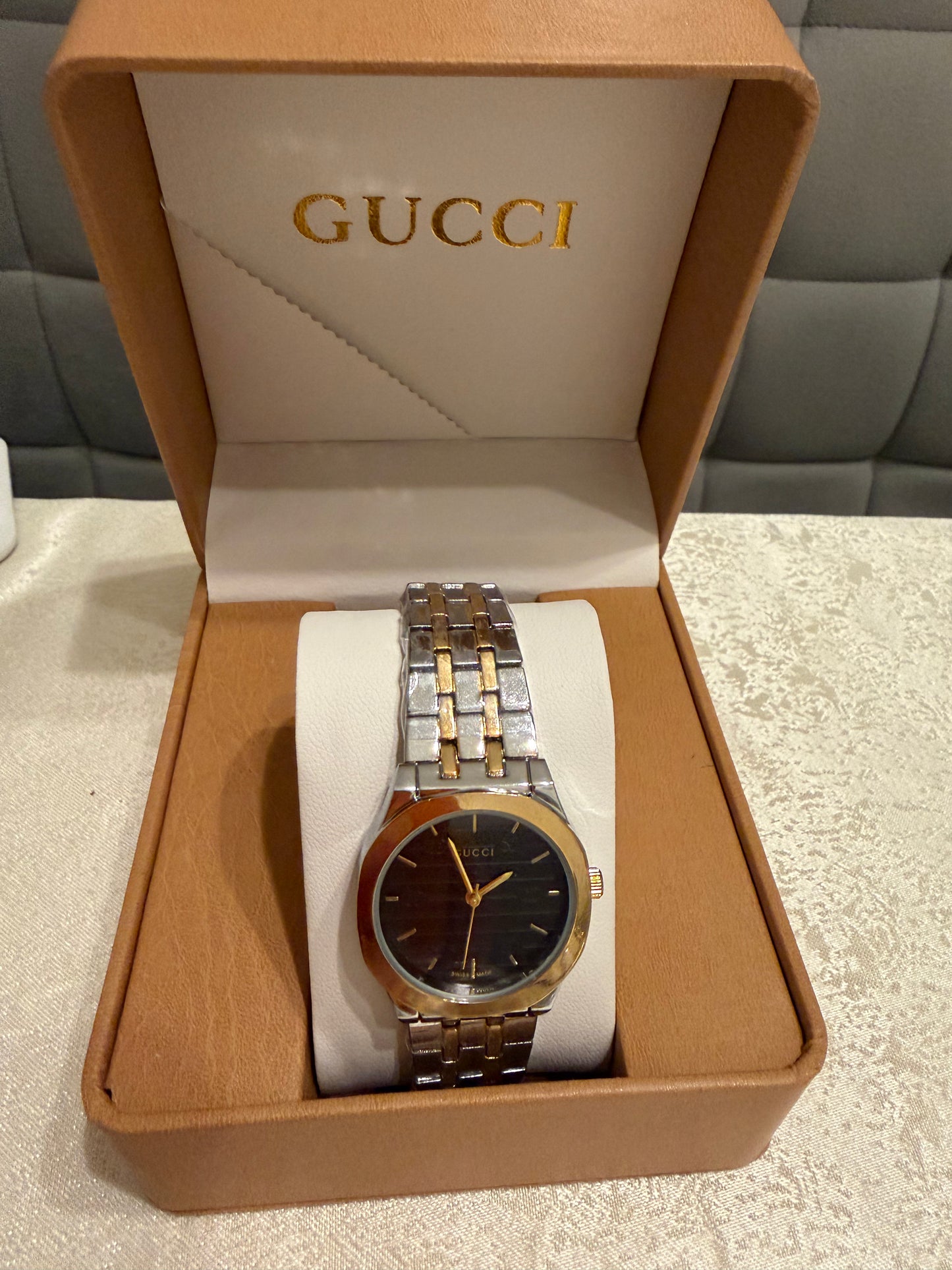 . Gucci Two-Tone Gold Dial Women’s Watch