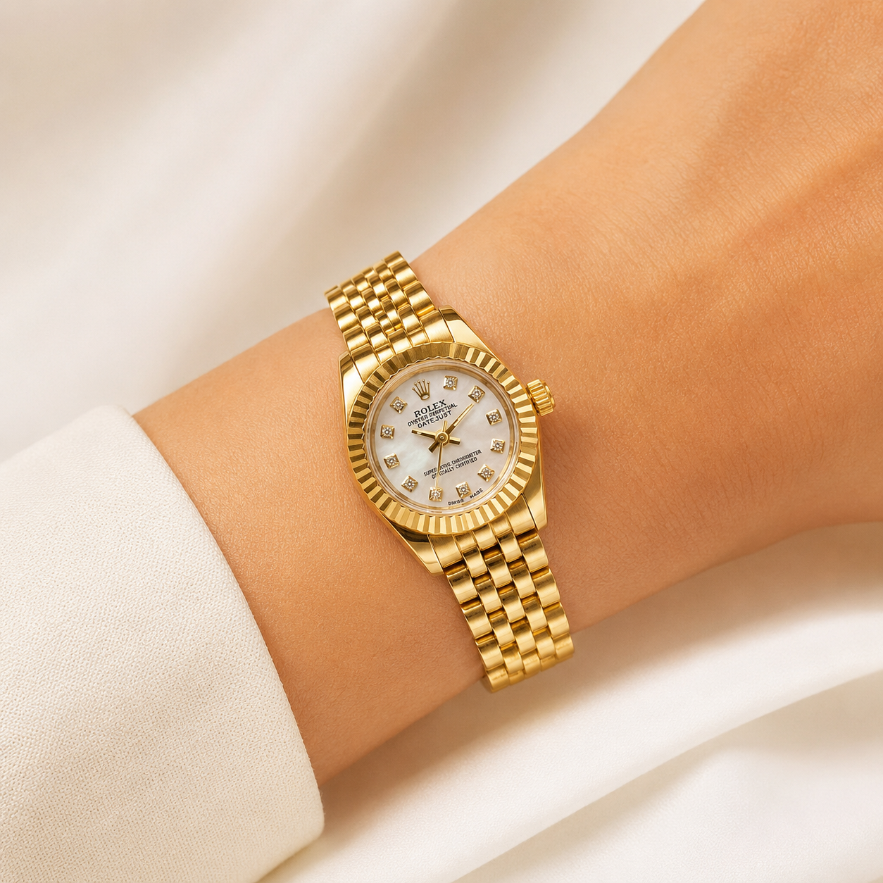 Rolex Lady-Datejust Gold Watch