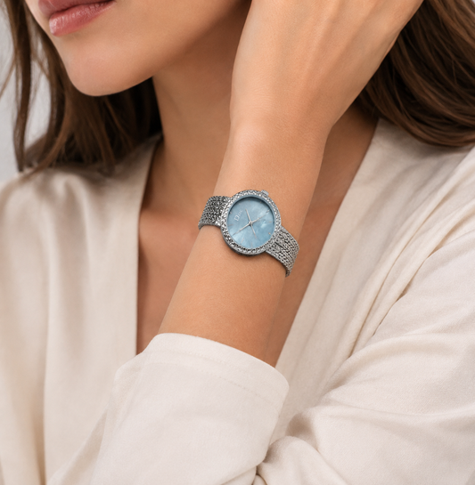 Dior La D de Dior Silver Diamond Watch