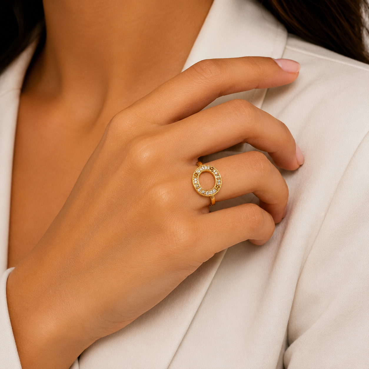 Celeste Halo Ring