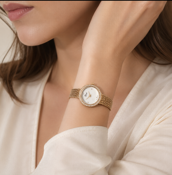 Dior Women's Gold Mesh Watch