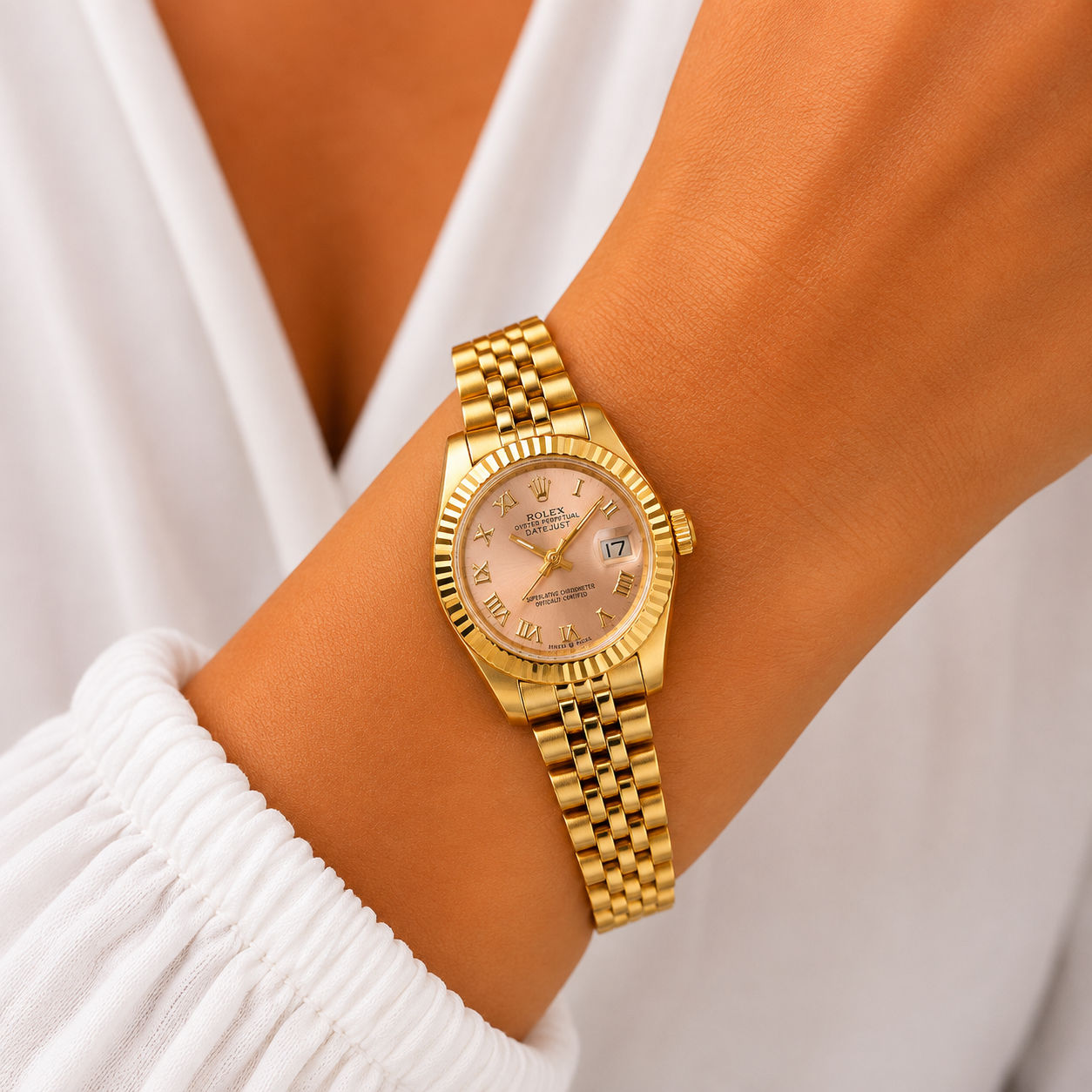 Rolex Datejust Classic Gold Watch